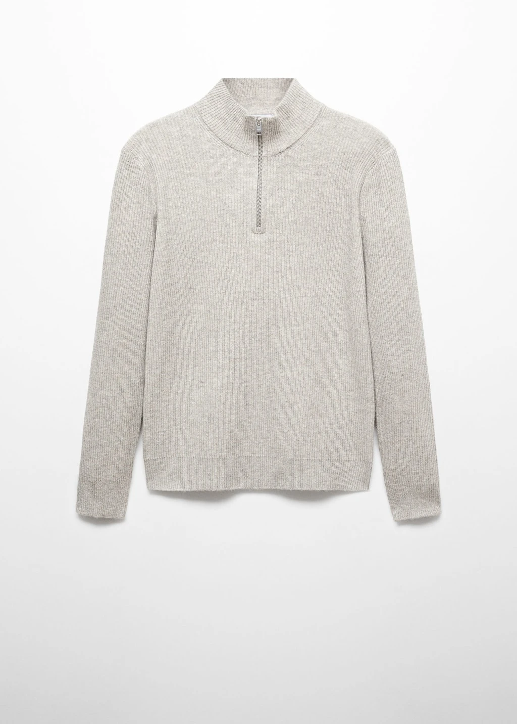 Pull-over Zippé Maille Côtelée – Image 7