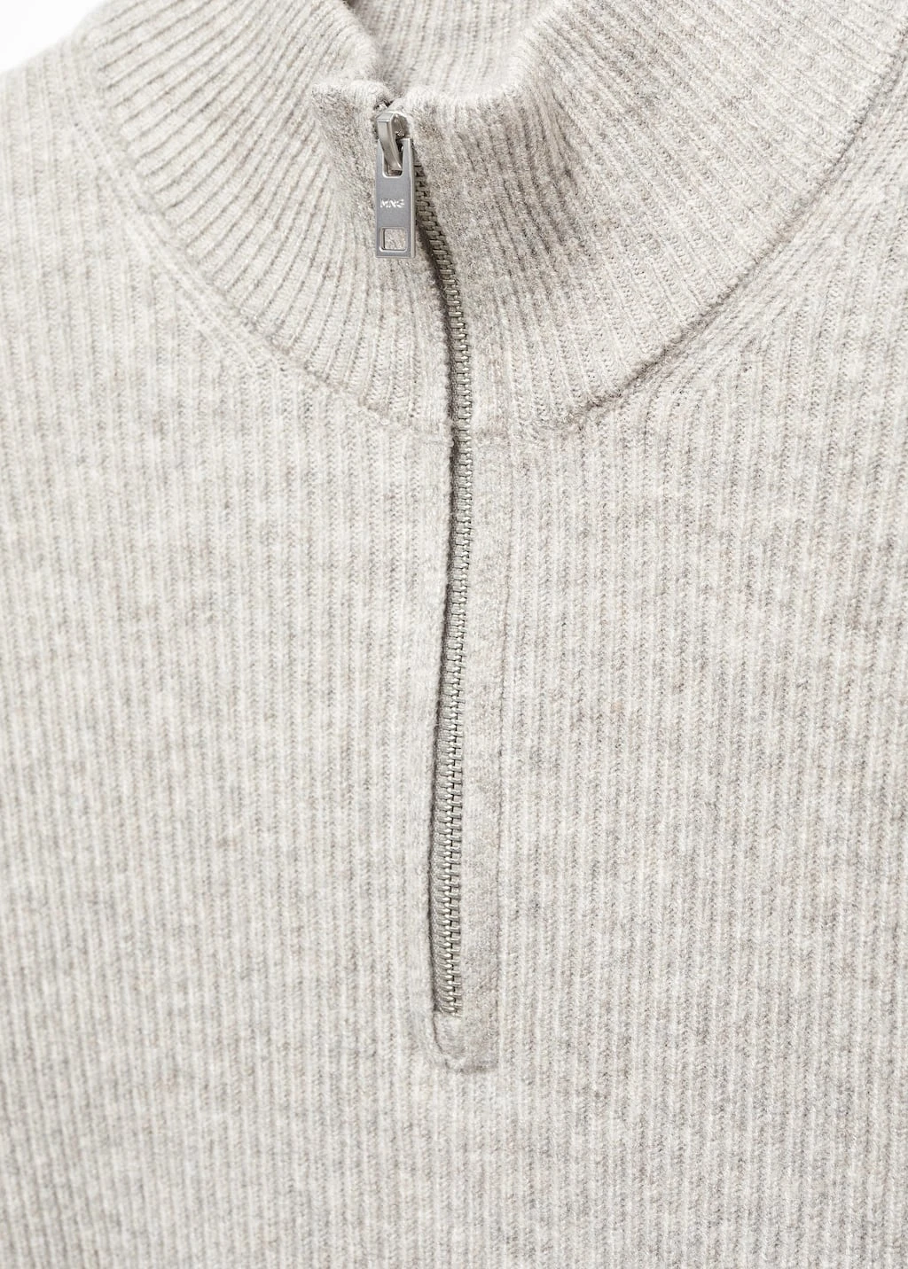 Pull-over Zippé Maille Côtelée – Image 6