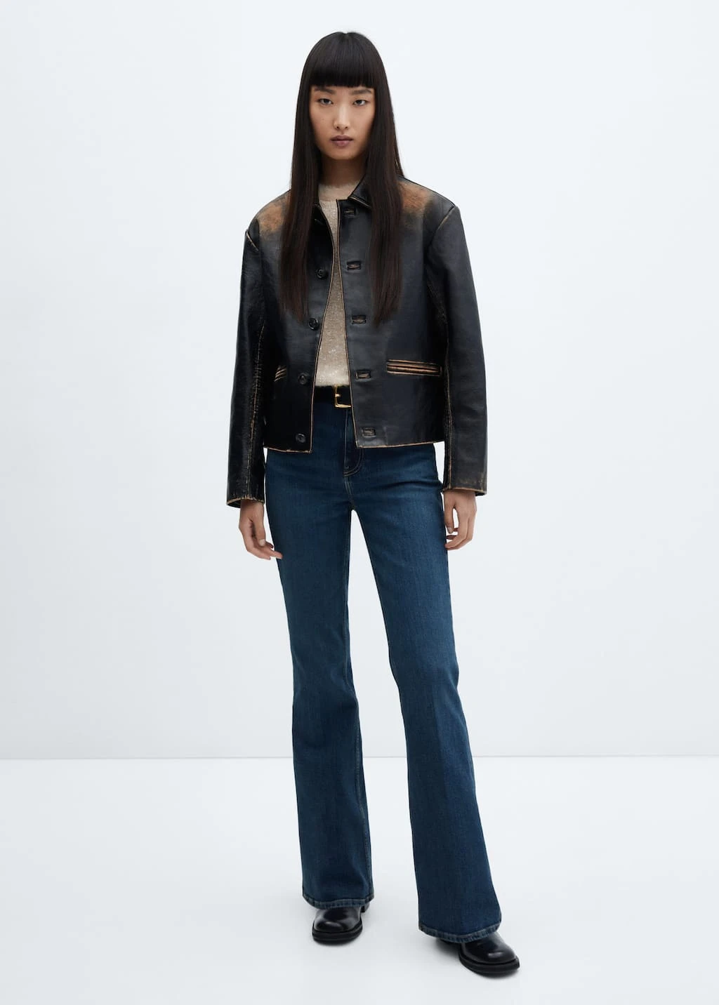 Bottes MatelassĂ©es Cuir â Image 2