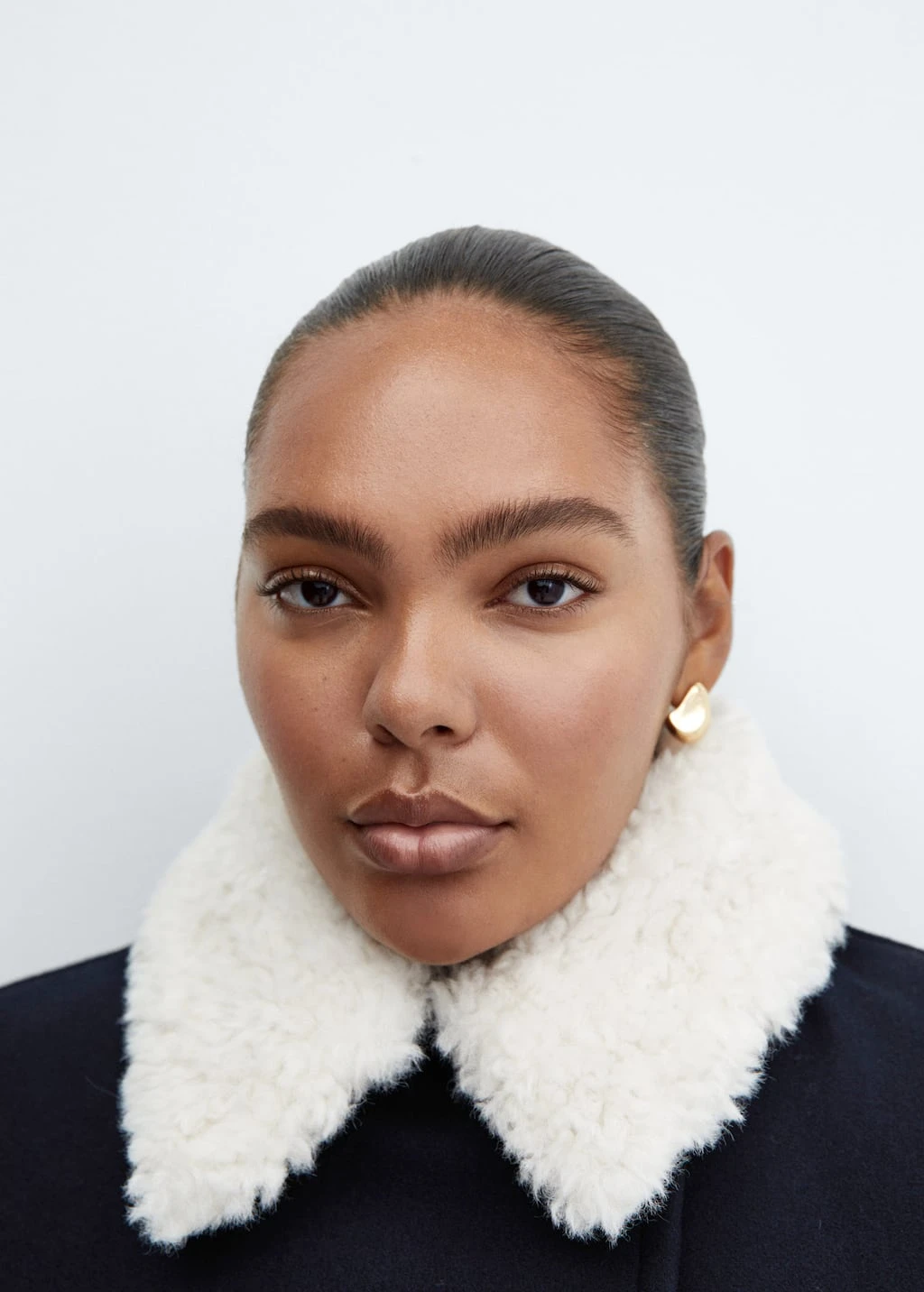 Manteau Double Boutonnage Col Fausse Fourrure – Image 7