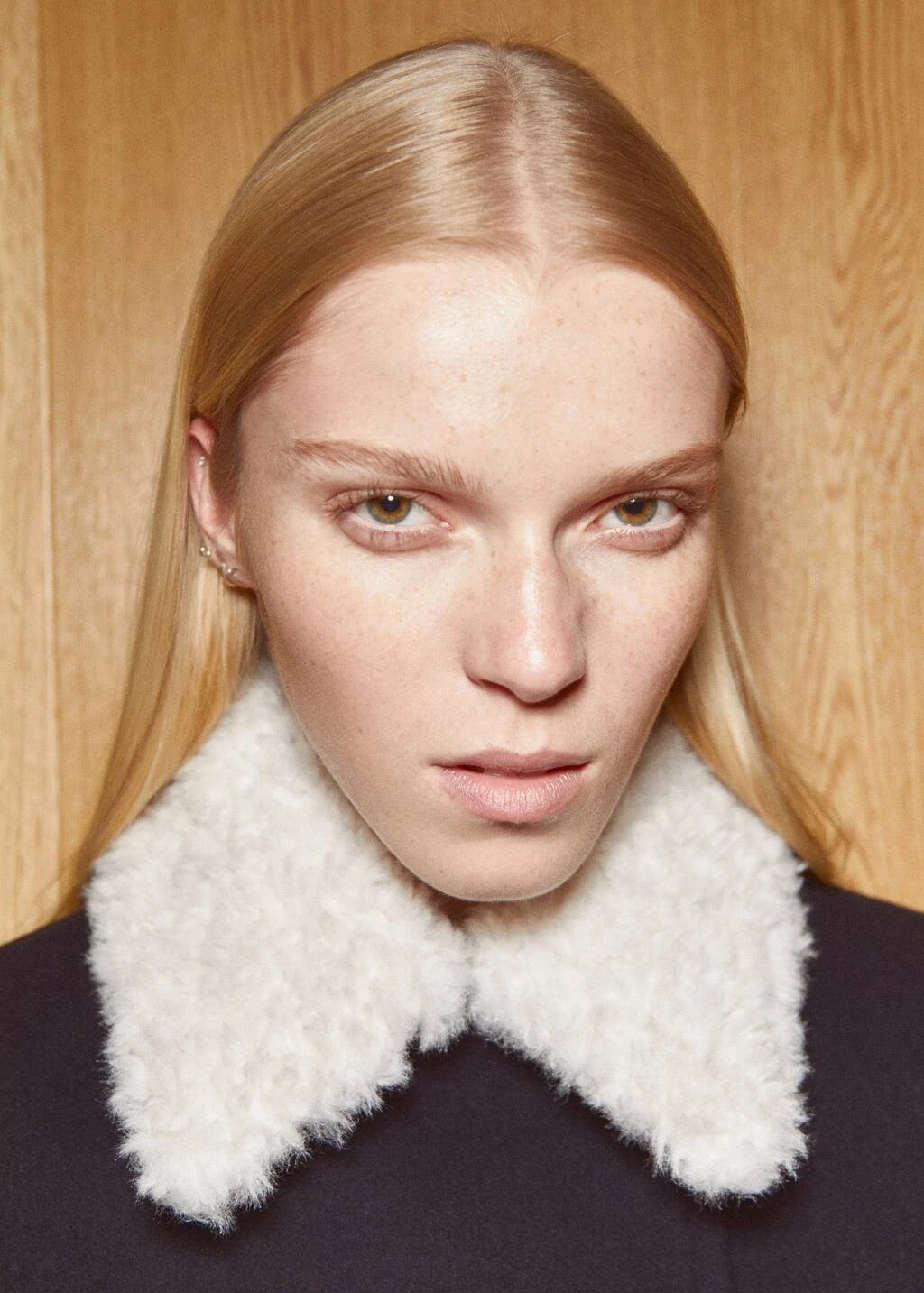 Manteau Double Boutonnage Col Fausse Fourrure – Image 10