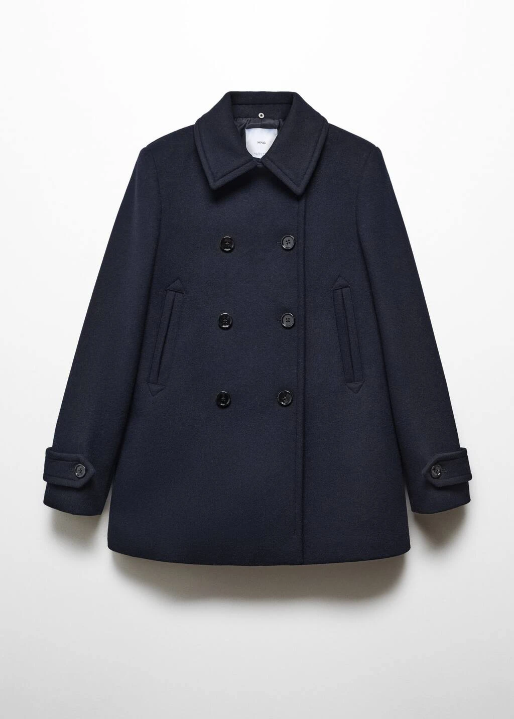 Manteau Double Boutonnage Col Fausse Fourrure – Image 11