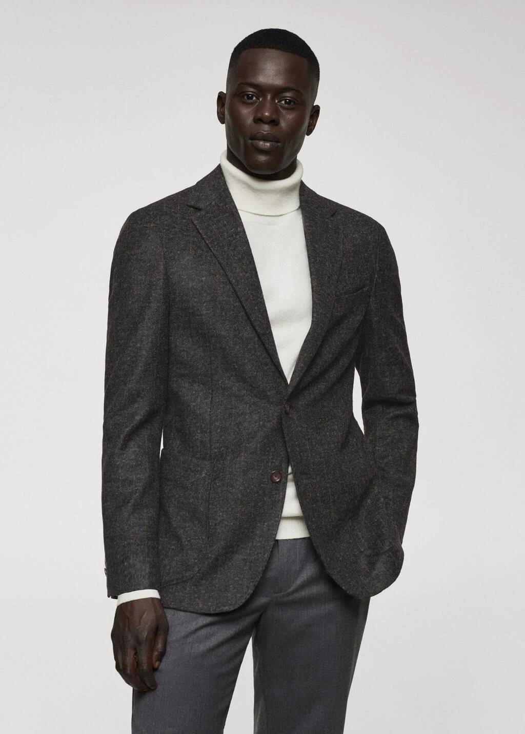 Blazer Laine Vierge Fines Rayures