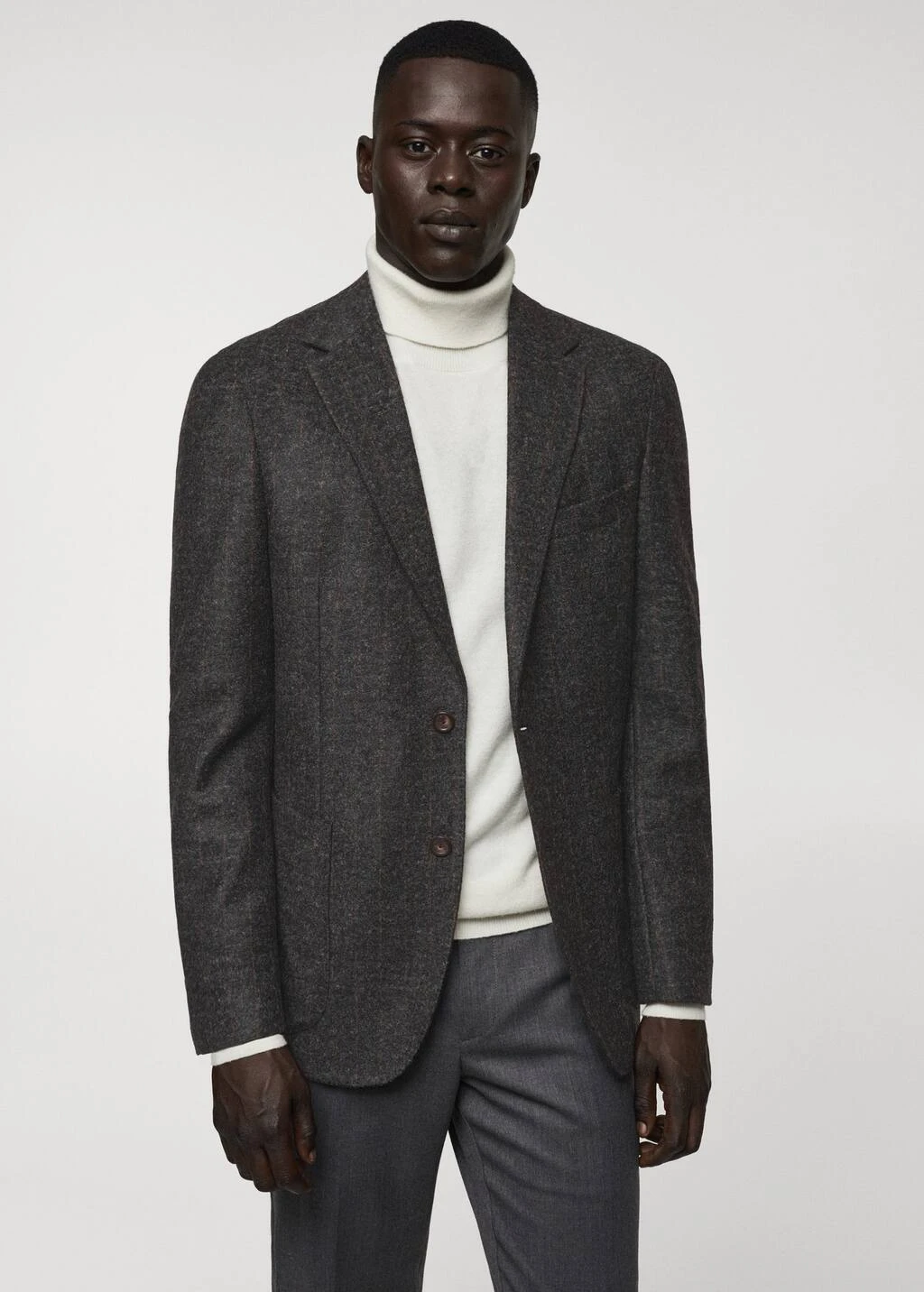 Blazer Laine Vierge Fines Rayures â Image 6