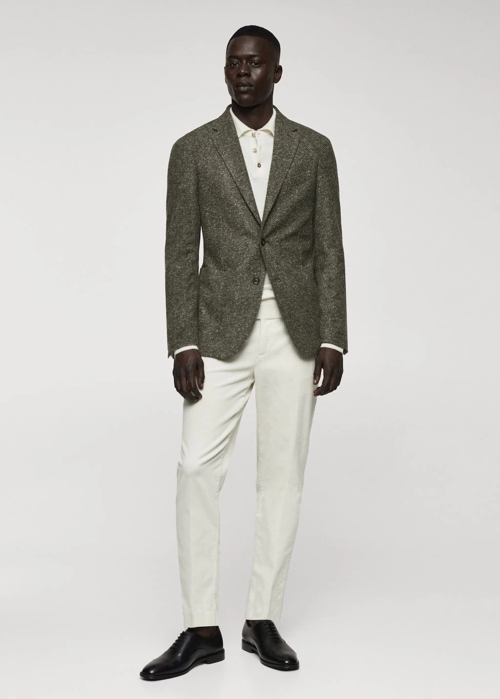 Veste Laine Vierge En Imprimé Chevrons – Image 2