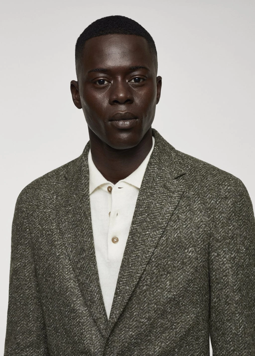 Veste Laine Vierge En Imprimé Chevrons – Image 4