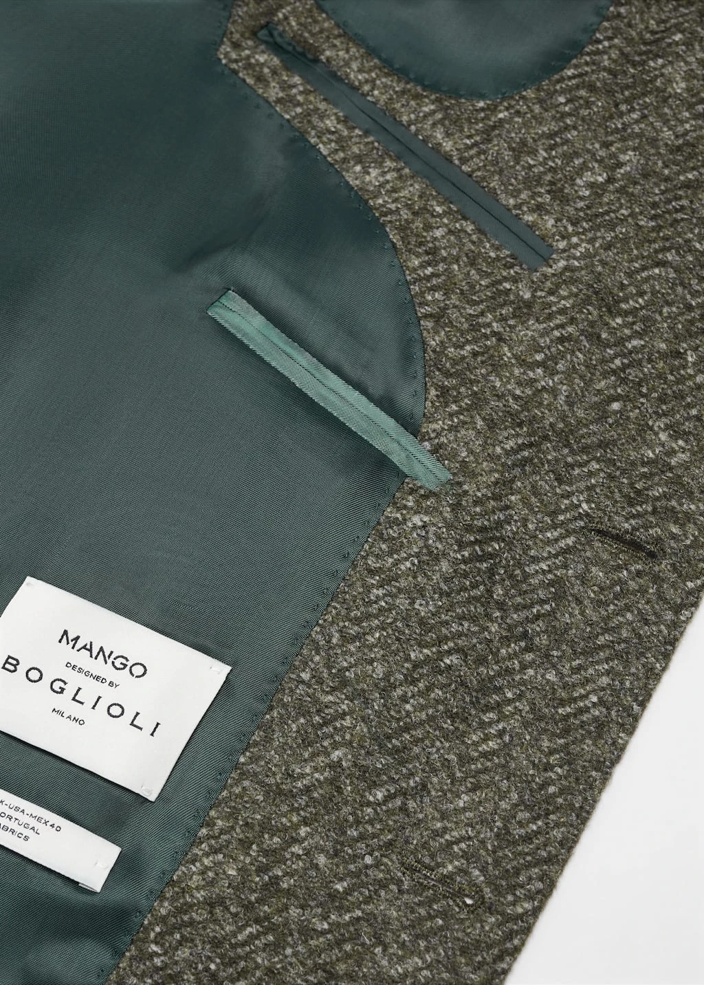 Veste Laine Vierge En Imprimé Chevrons – Image 7