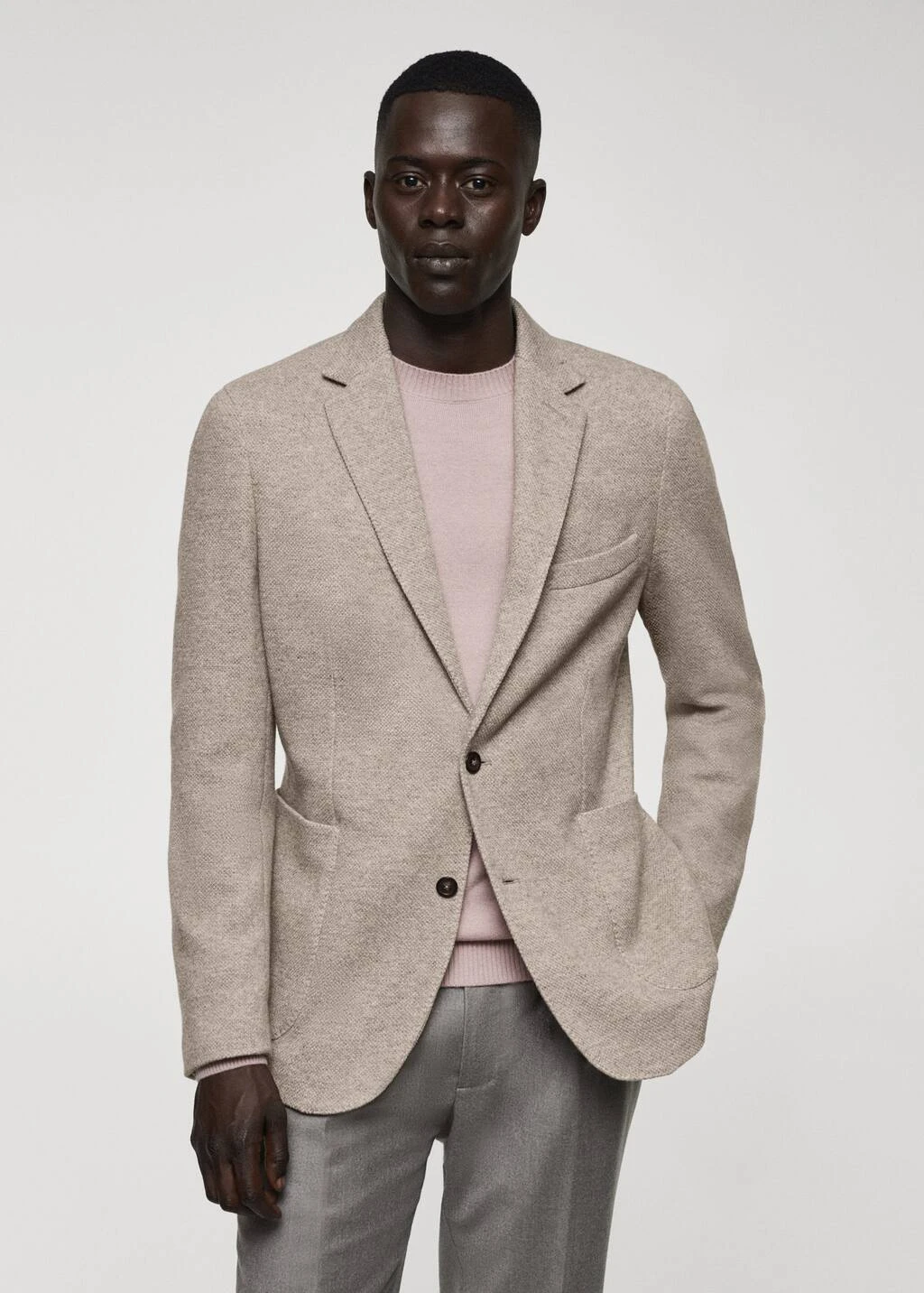 Blazer Maille Laine Vierge