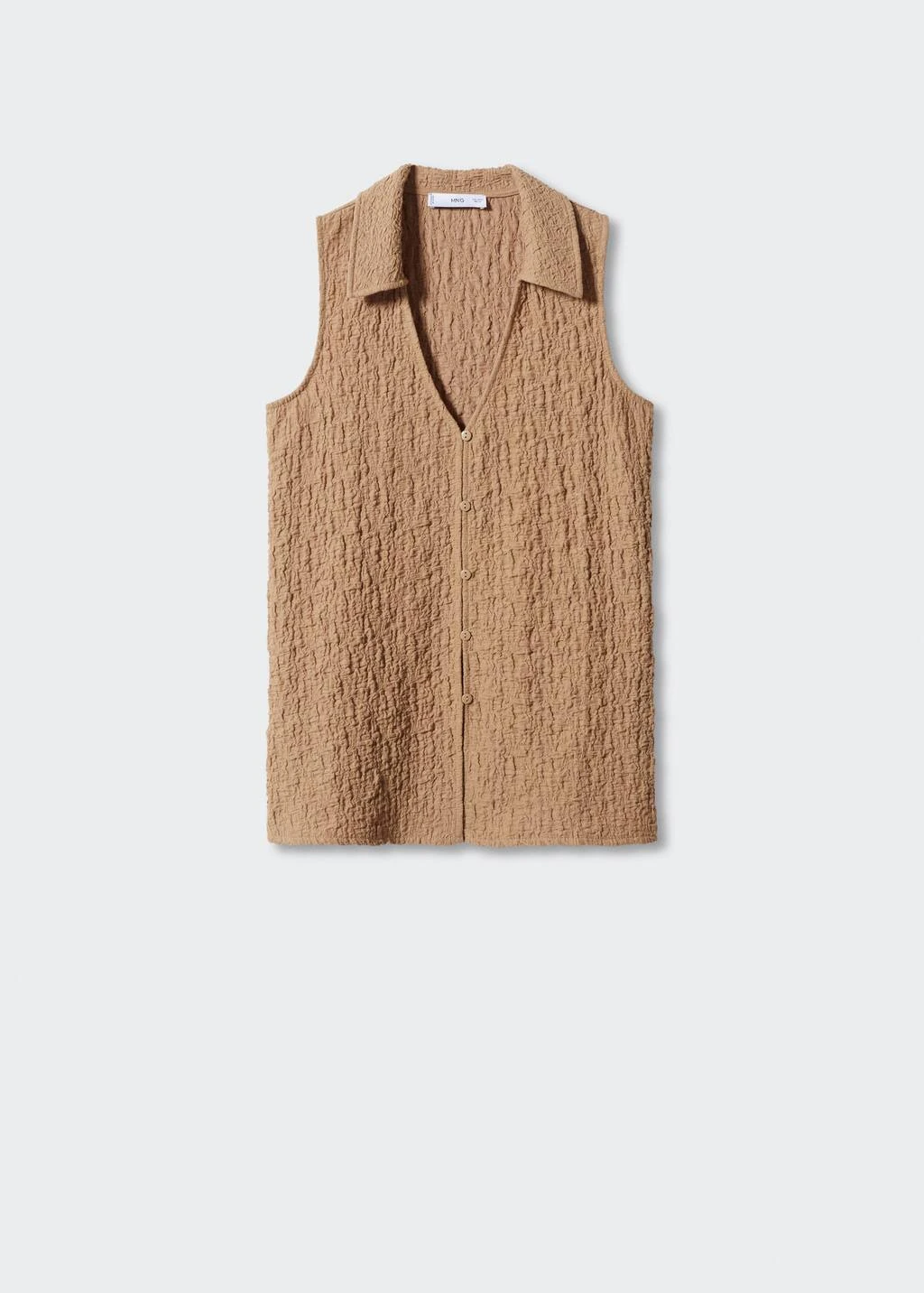 Gilet Texturé Col Polo – Image 7