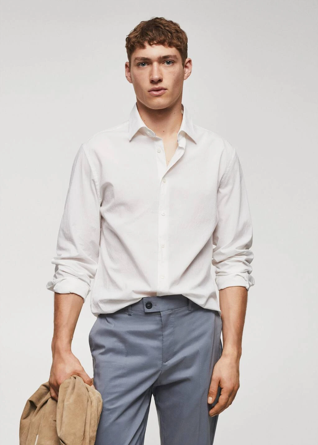 Chemise Slim-fit Coton Seersucker