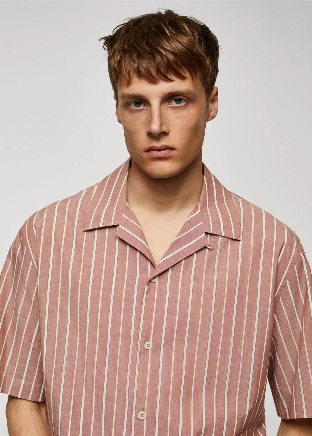 Chemise Rayures 100Â % Coton Col Bowling â Image 4