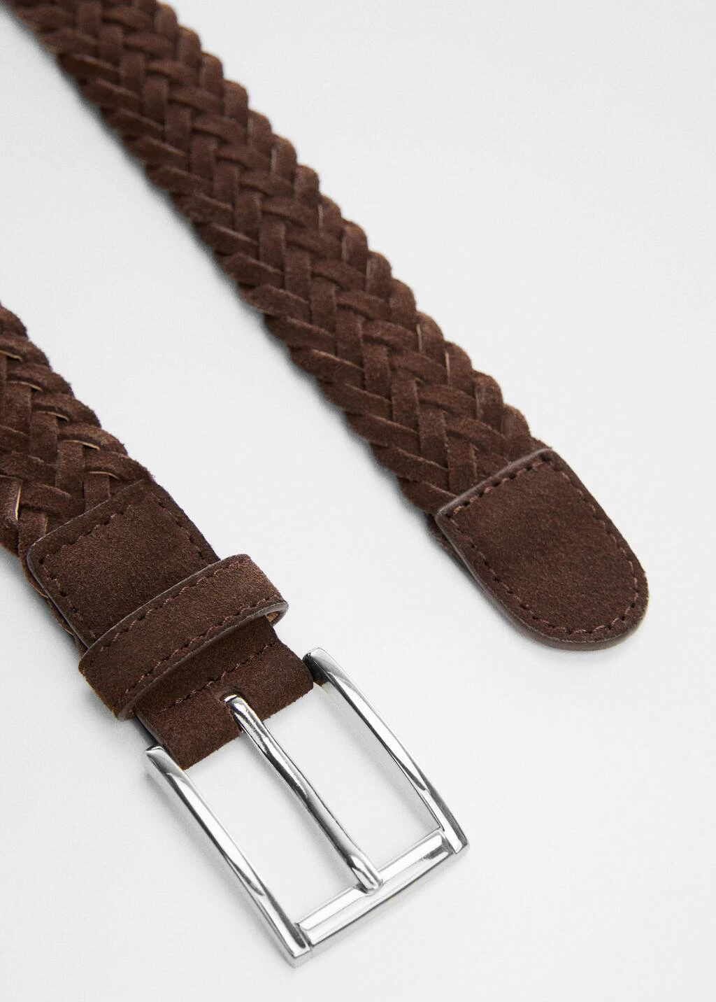 Ceinture Cuir Suède Tressée – Image 3