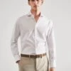 Chemise Costume Slim-fit Micro-rayures Twill
