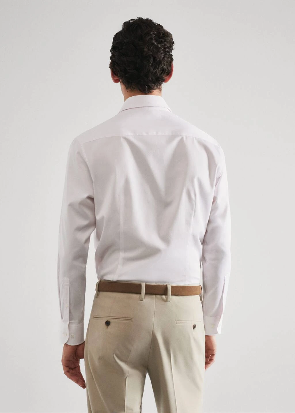 Chemise Costume Slim-fit Micro-rayures Twill – Image 3