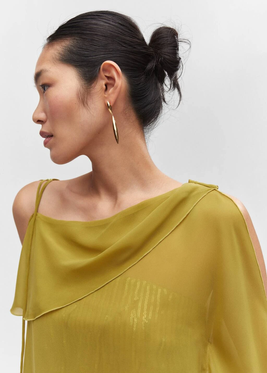 Blouse Asymétrique Nœuds – Image 4