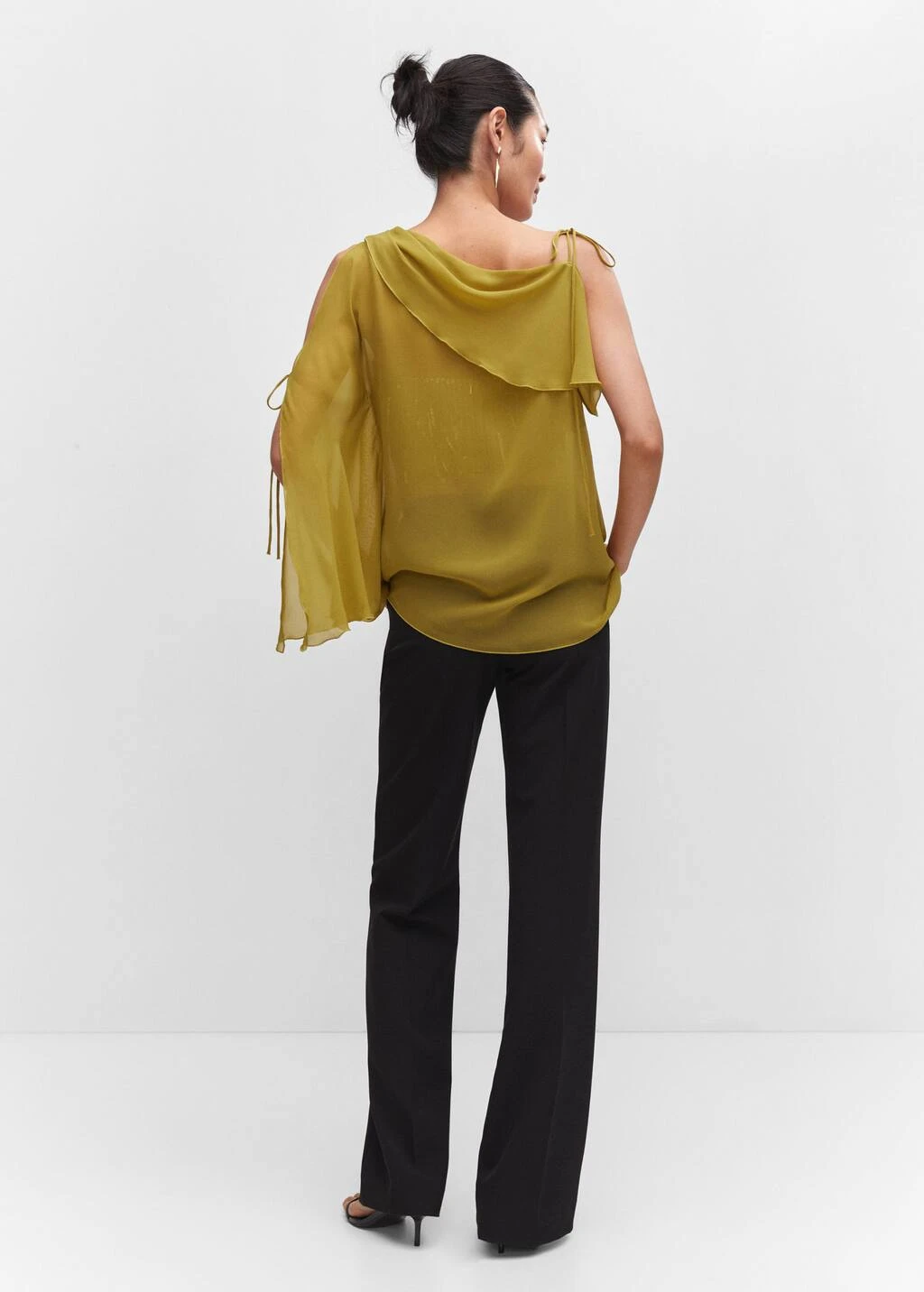 Blouse Asymétrique Nœuds – Image 3