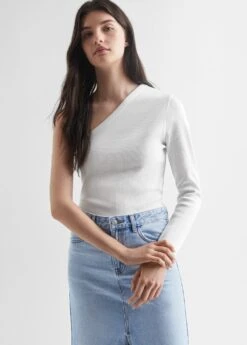 T-shirt Coton Asymétrique