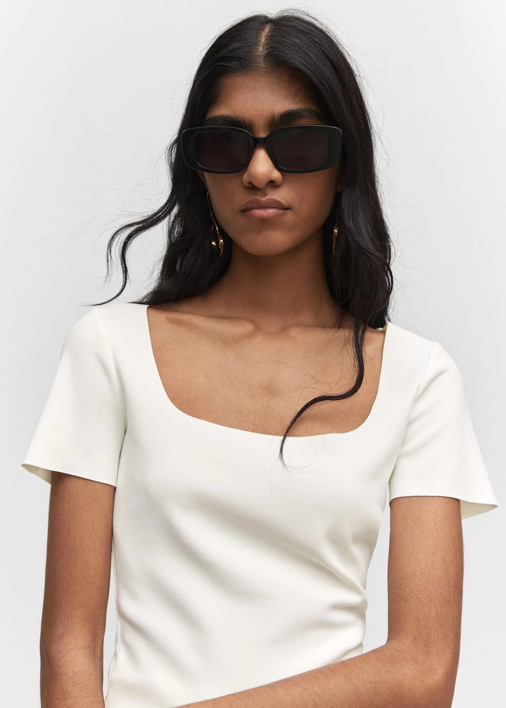 T-shirt Col CarrĂ© â Image 11