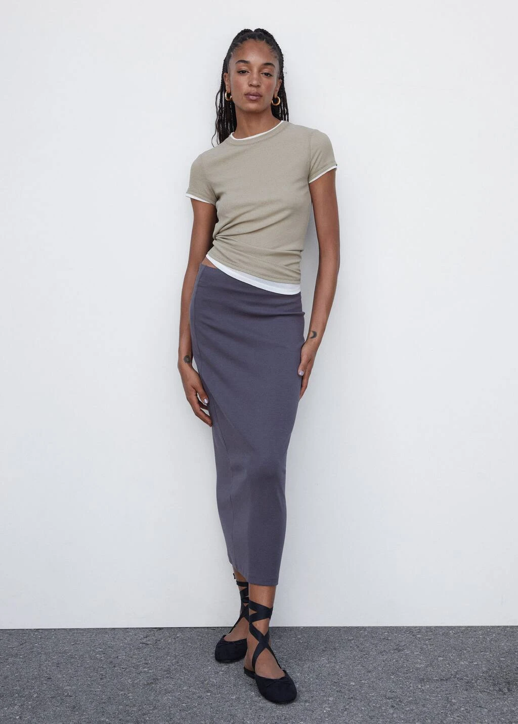 Ballerines à Lanières