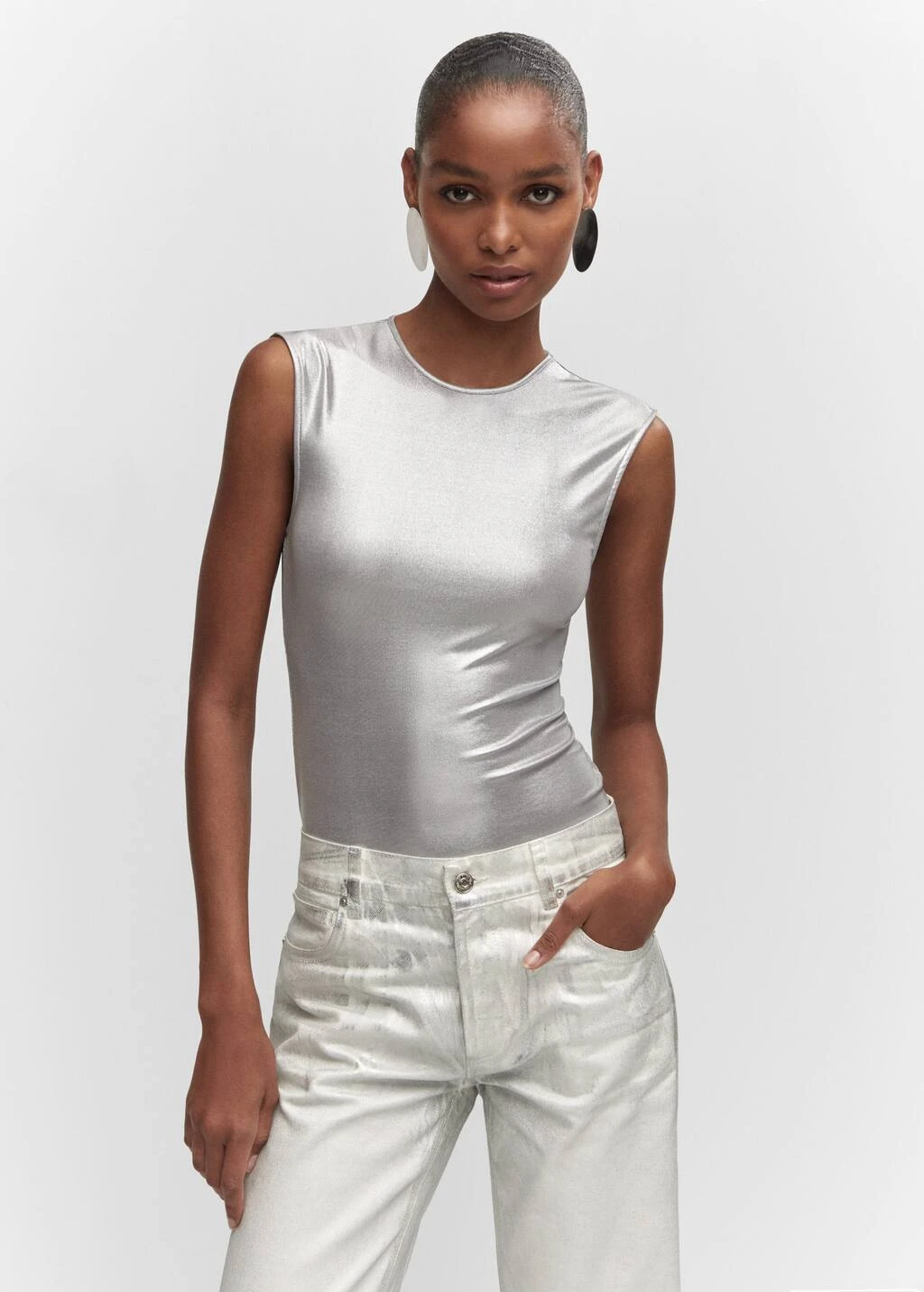 Jean Droit Métallisé – Image 4