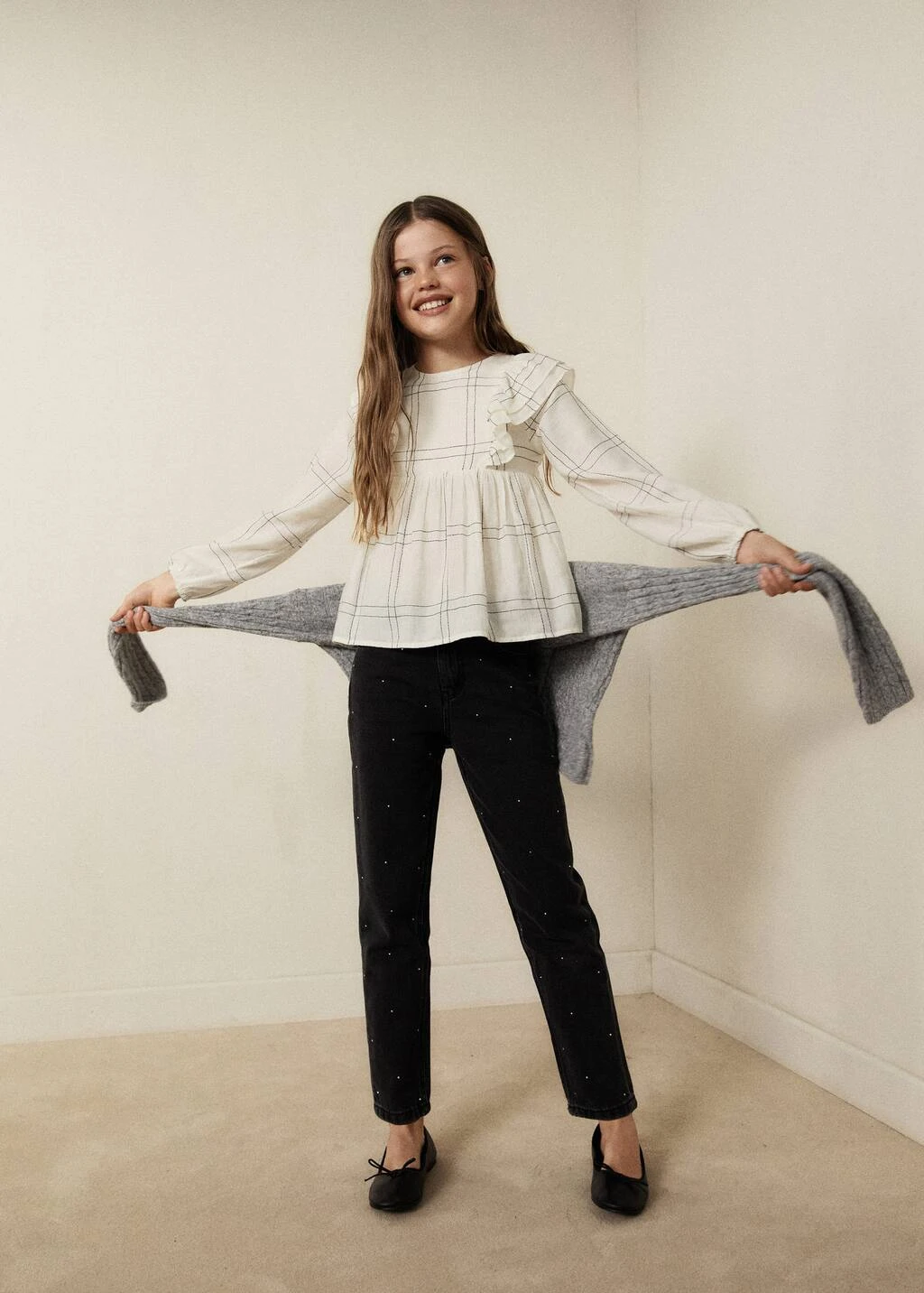 Jean Mom-fit Détails Brillants – Image 4