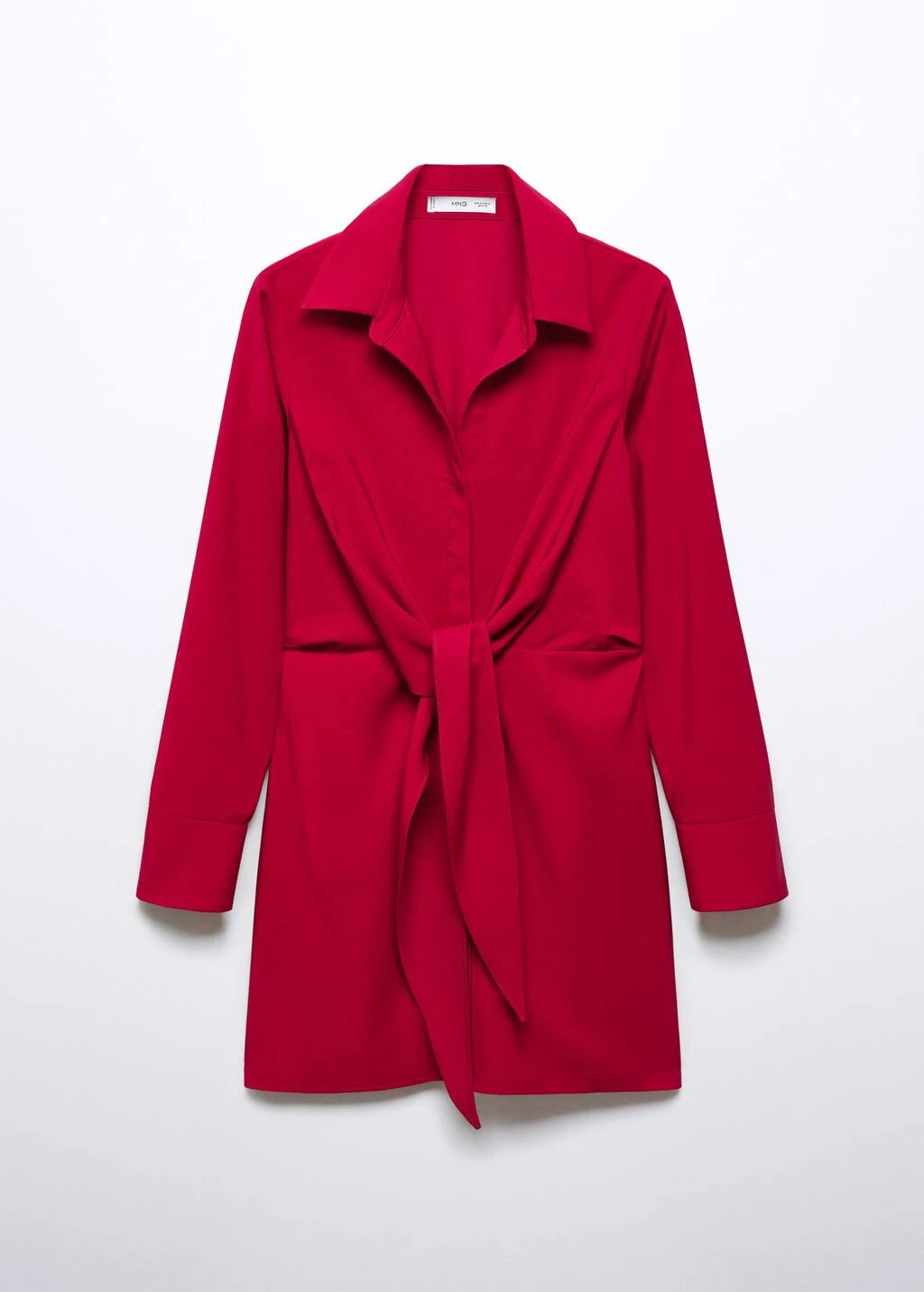 Robe Chemise Détail Nœud – Image 9