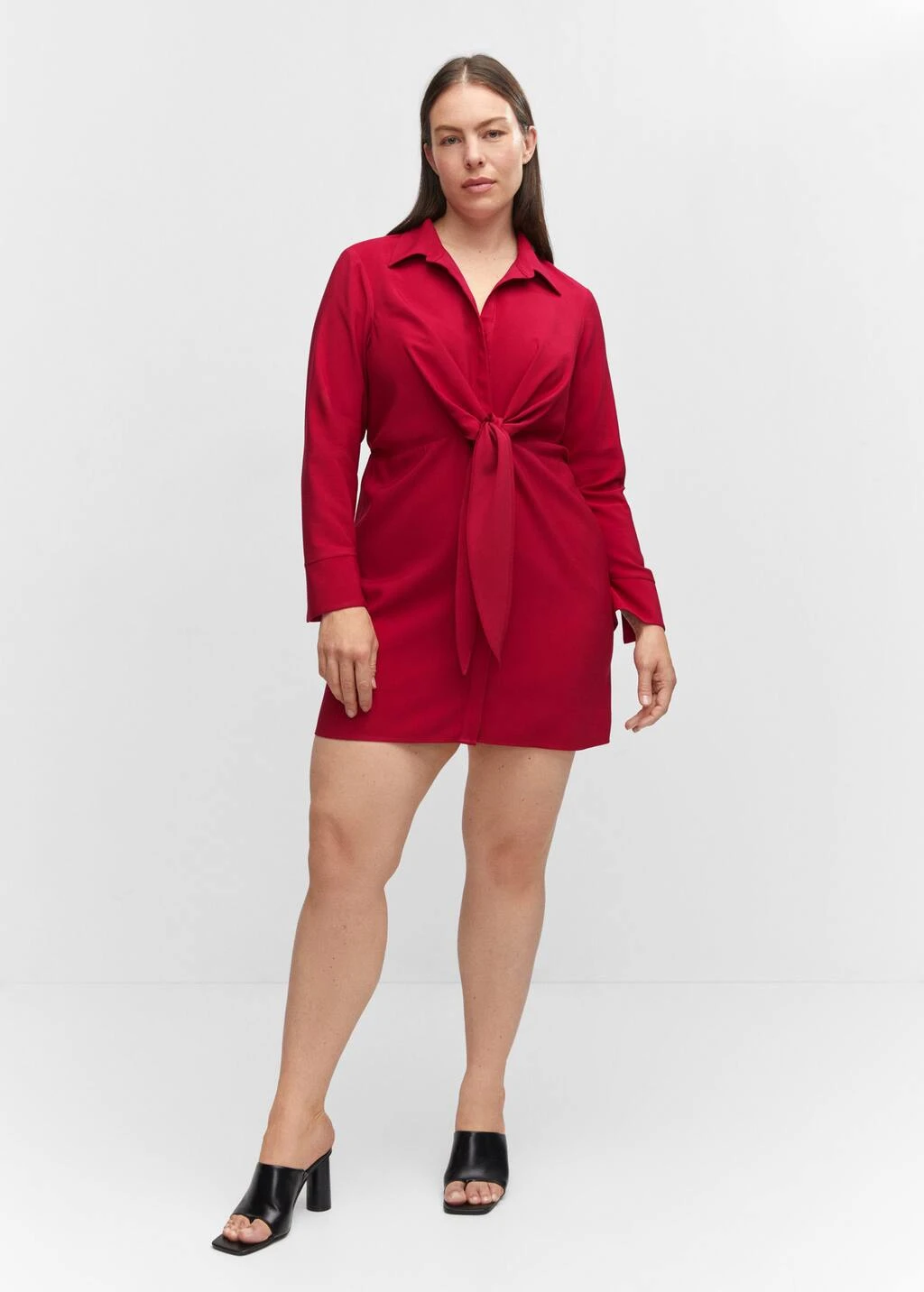 Robe Chemise Détail Nœud – Image 5