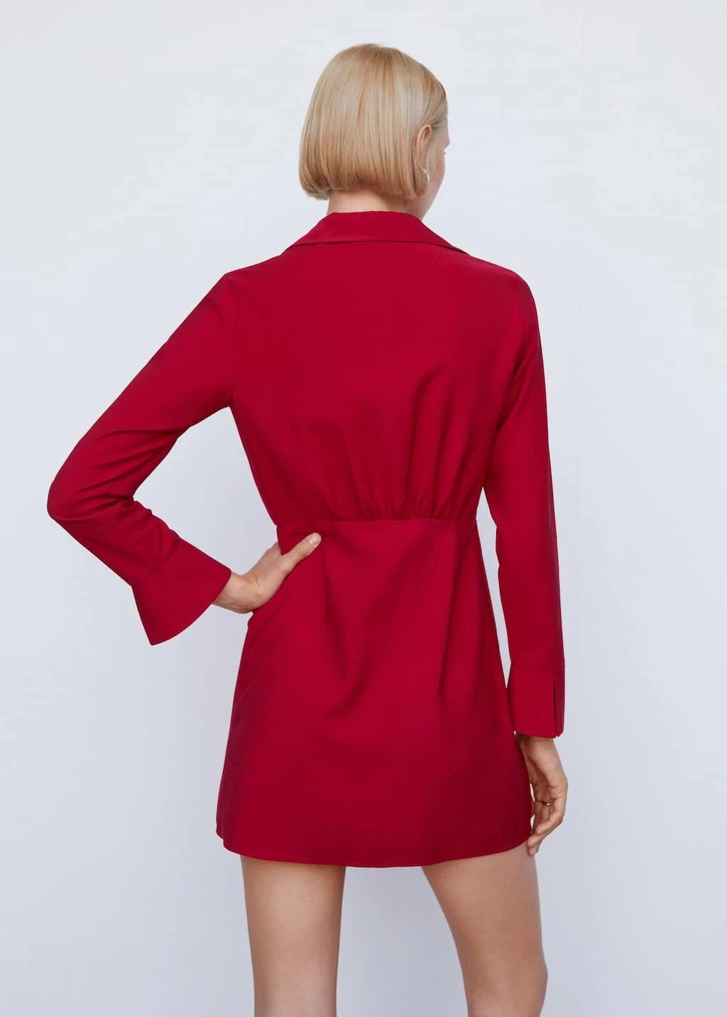 Robe Chemise Détail Nœud – Image 3