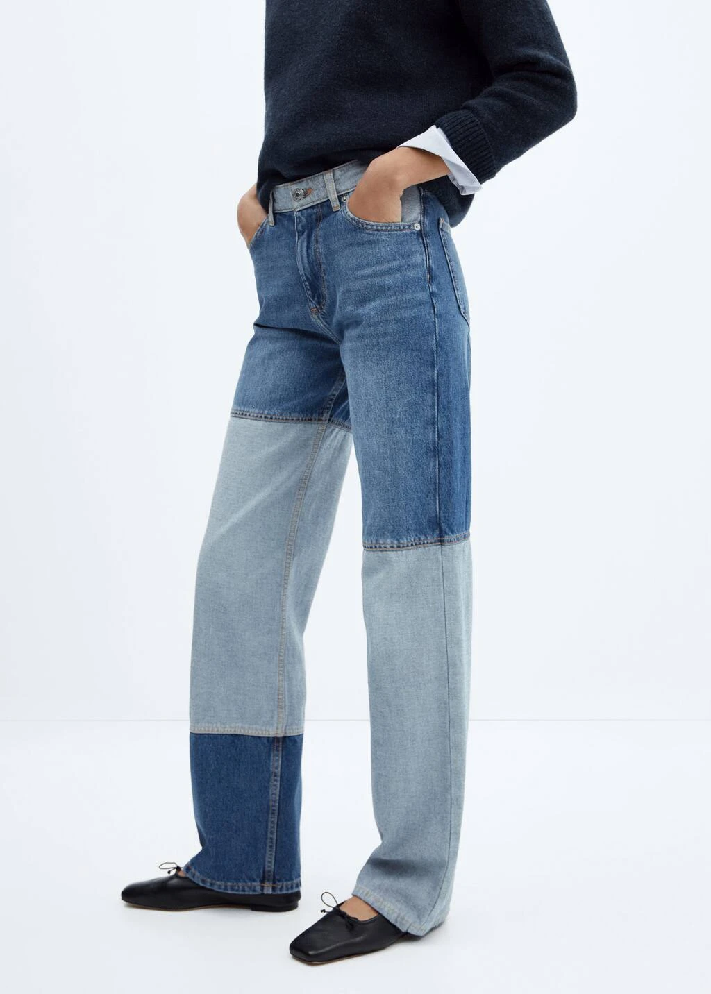 Jean Wideleg Patchwork â Image 5