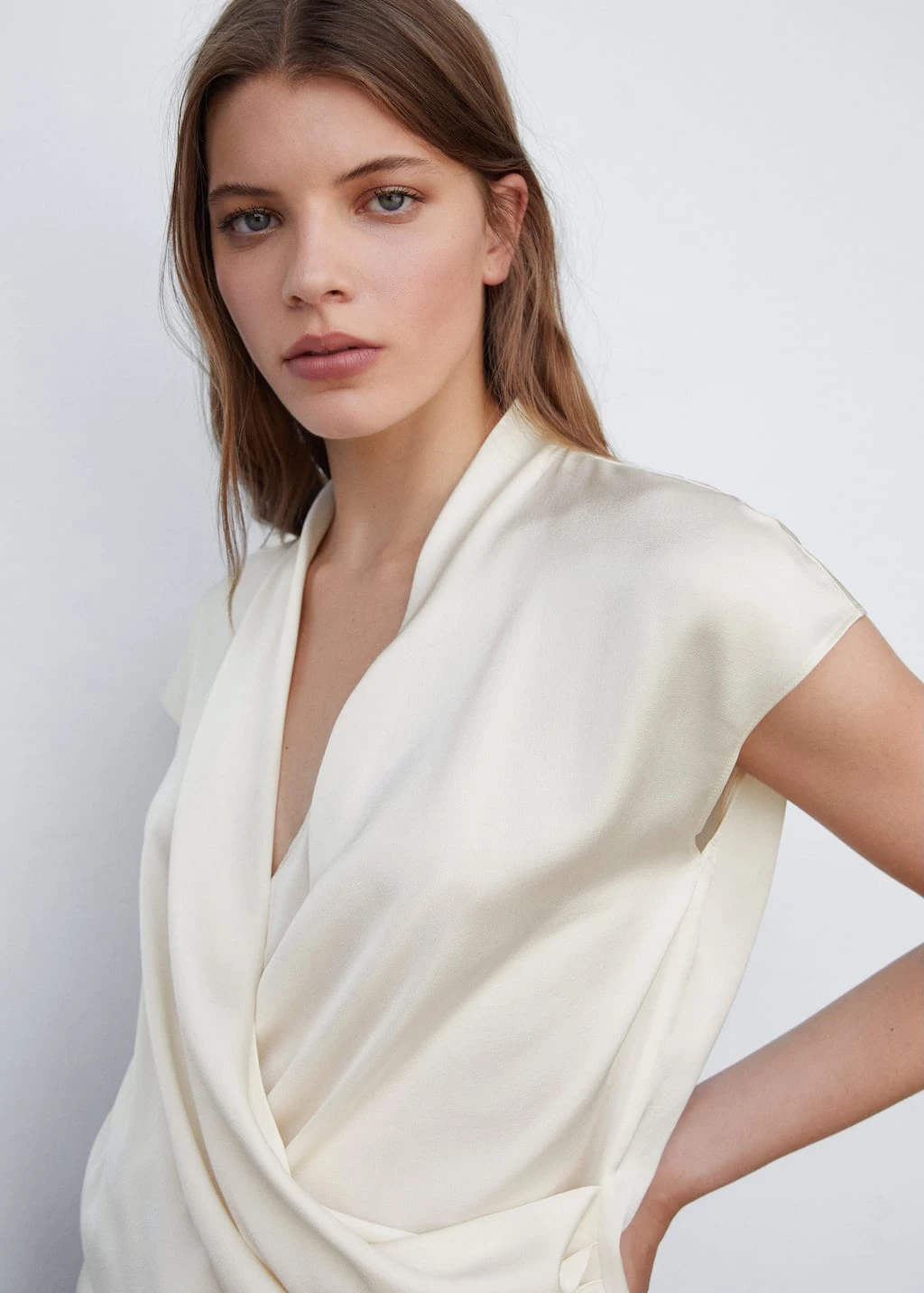Blouse Croisée Sans Manches – Image 4