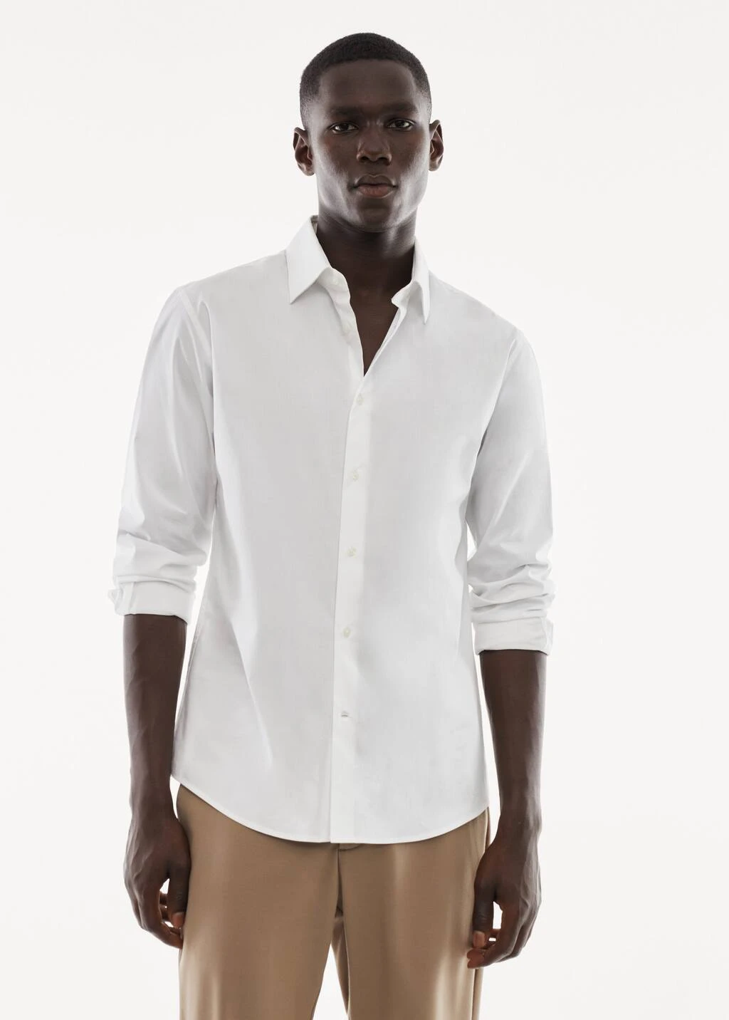 Chemise Slim Fit En Coton Stretch