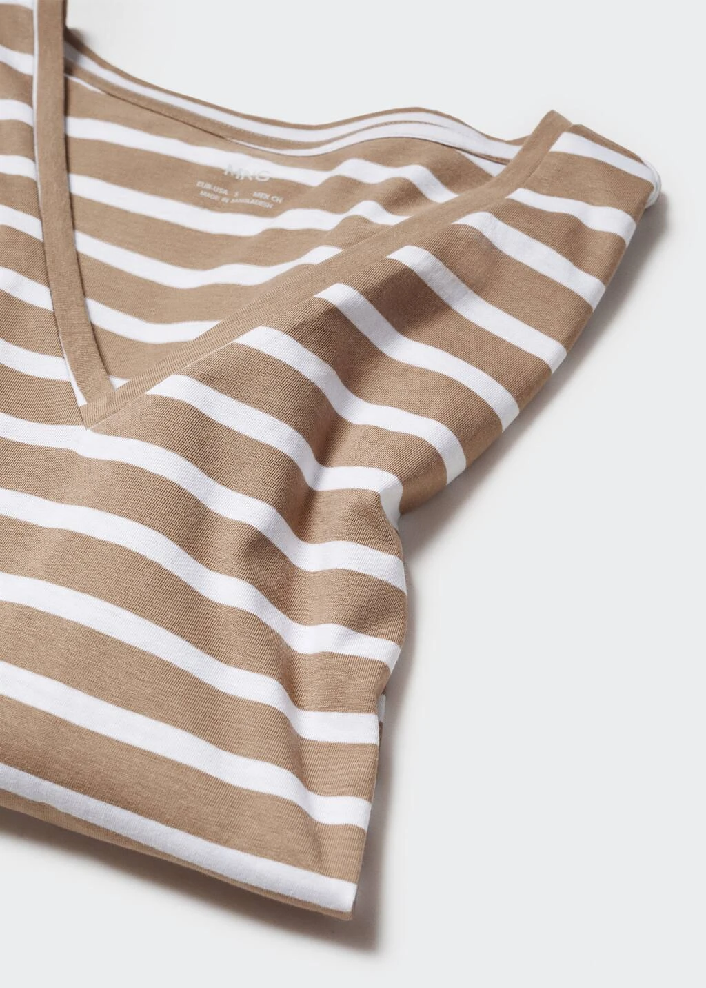 T-shirt Coton Col En V â Image 8