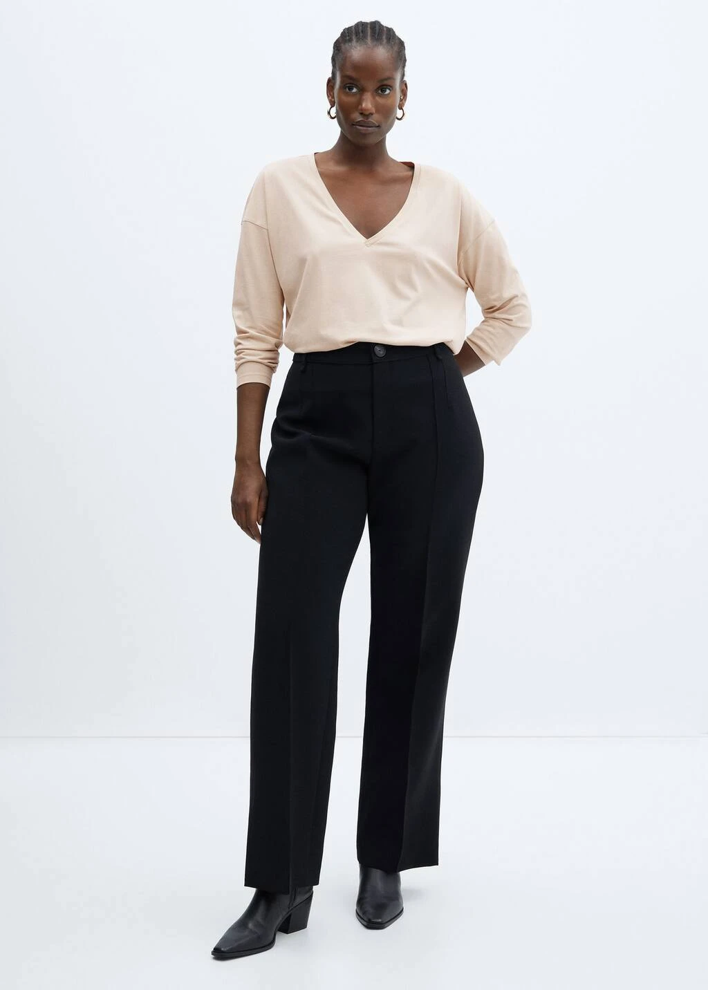 T-shirt Coton Col En V â Image 14