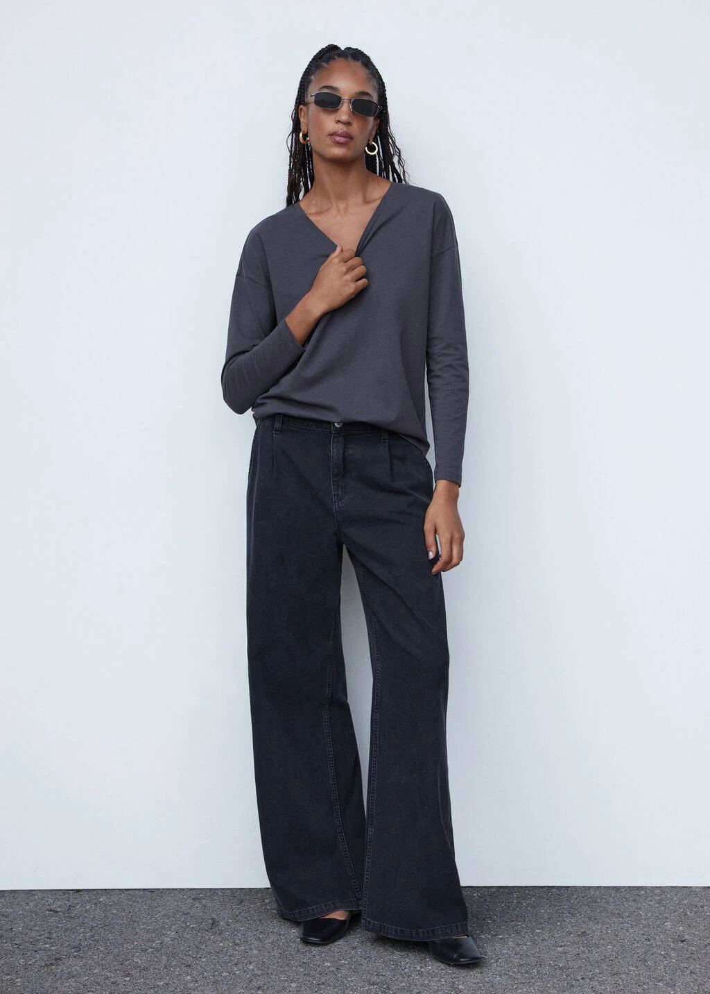 T-shirt Coton Col En V â Image 20