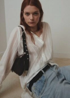 Sac Porté épaule Surpiqûres Décoratives