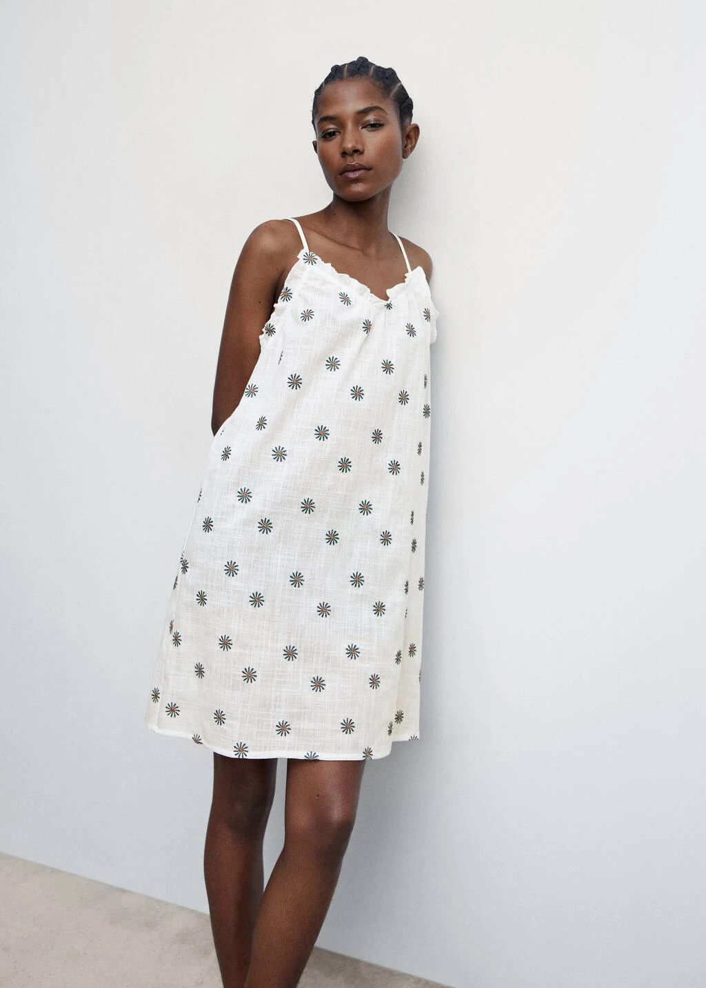 Chemise De Nuit Brodée Fleurs – Image 5