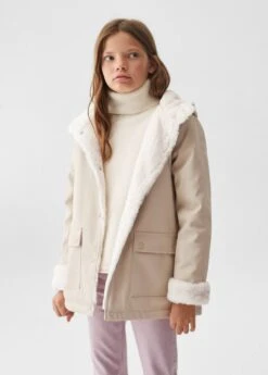 Parka Doublée En Imitation Mouton