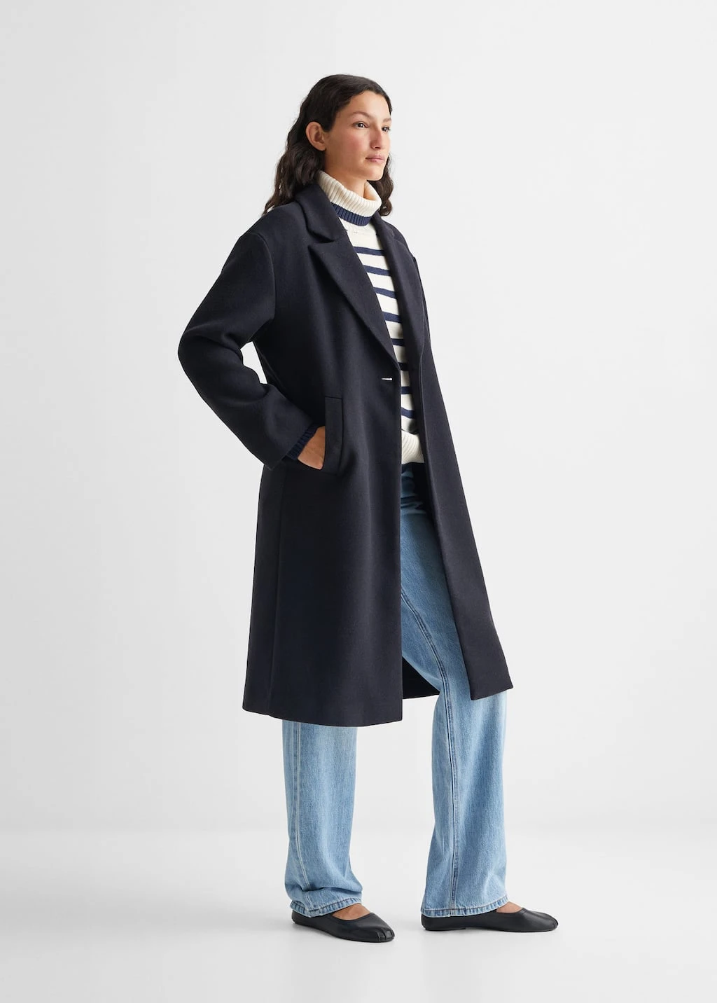 Manteau Droit à Revers – Image 2