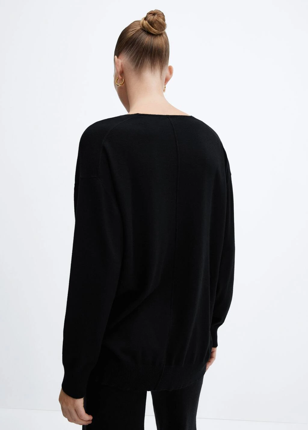 Pull-over Maille Fine Col V â Image 4