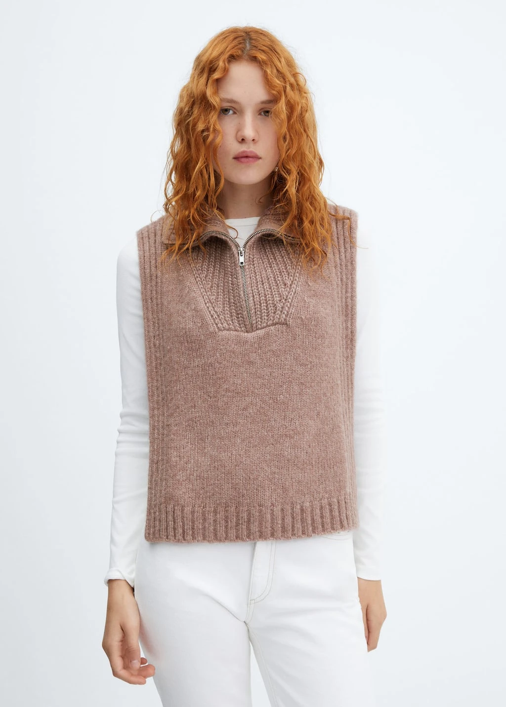 Gilet Ouvertures Col ZippĂ© â Image 8