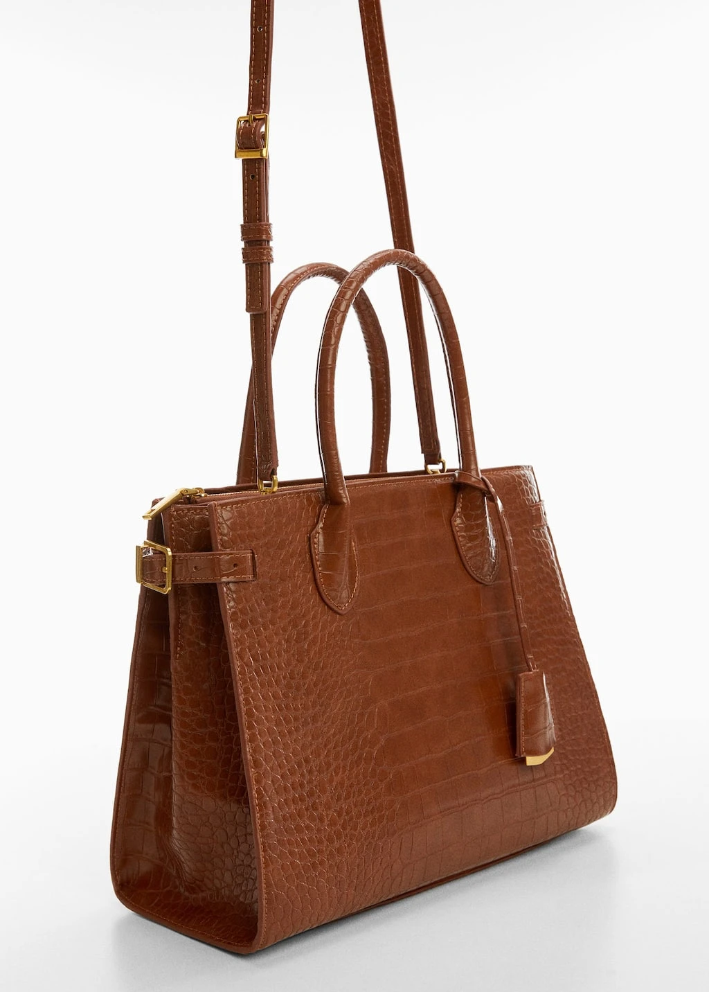 Sac Anse Double Effet Croco â Image 3