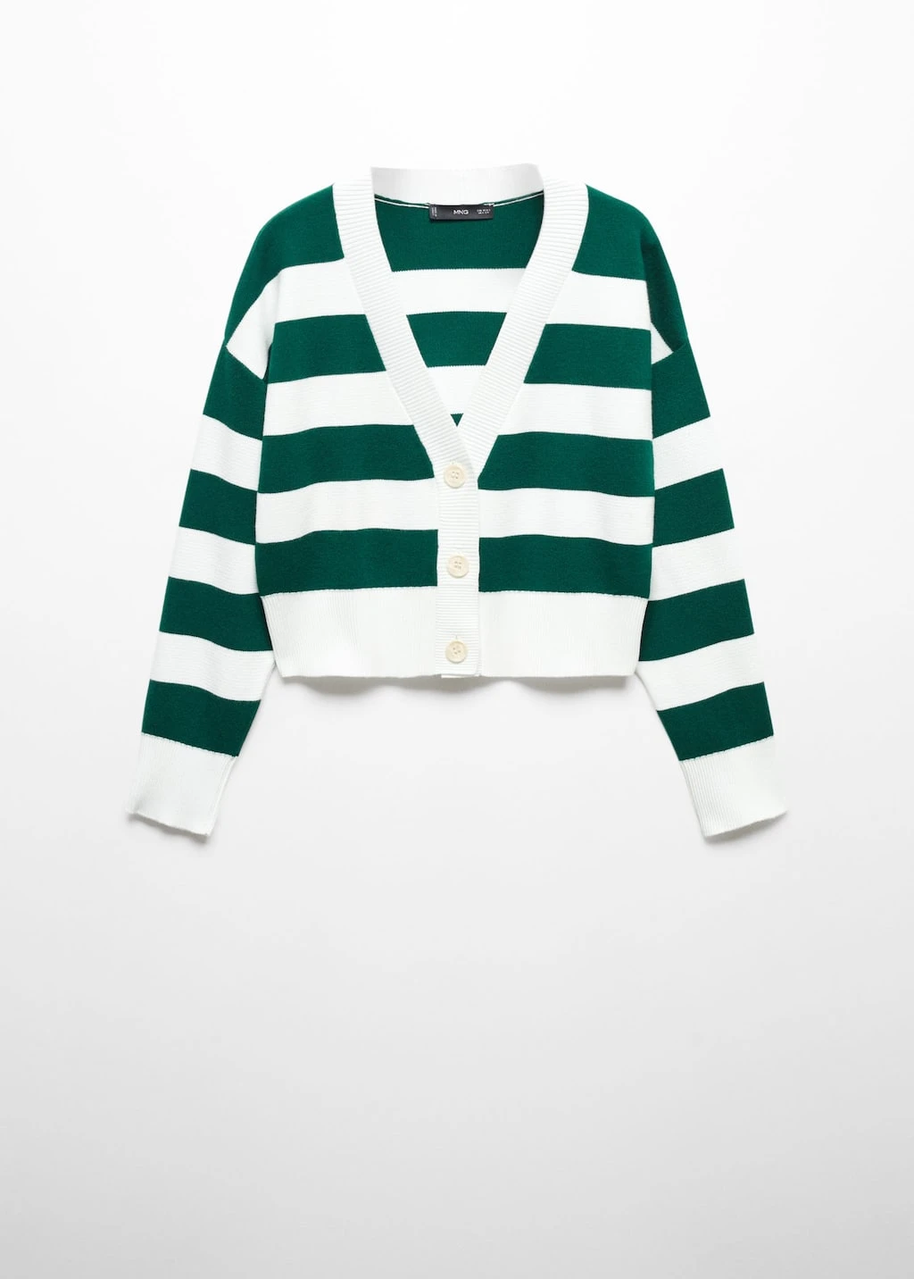 Cardigan Rayé Col En V – Image 6