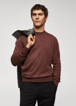 Pull-over Col Montant Tissu Recyclé