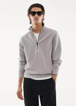 Sweat-shirt Respirant Col Zippé