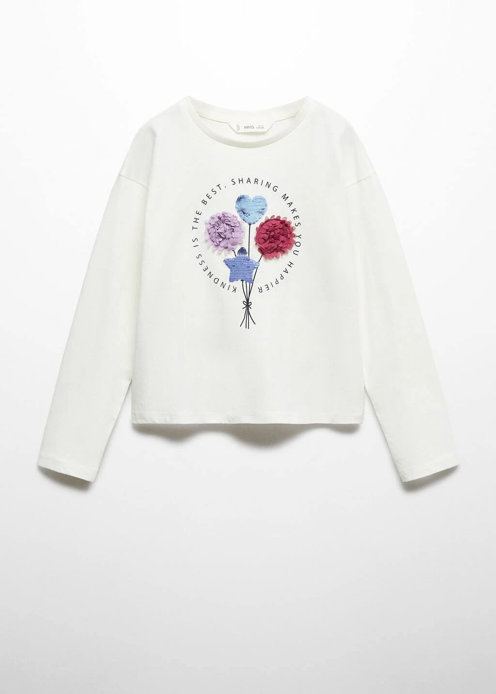 T-shirt Manches Longues Sequins