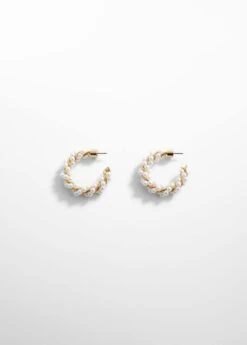 Créoles Entrelacées Perles