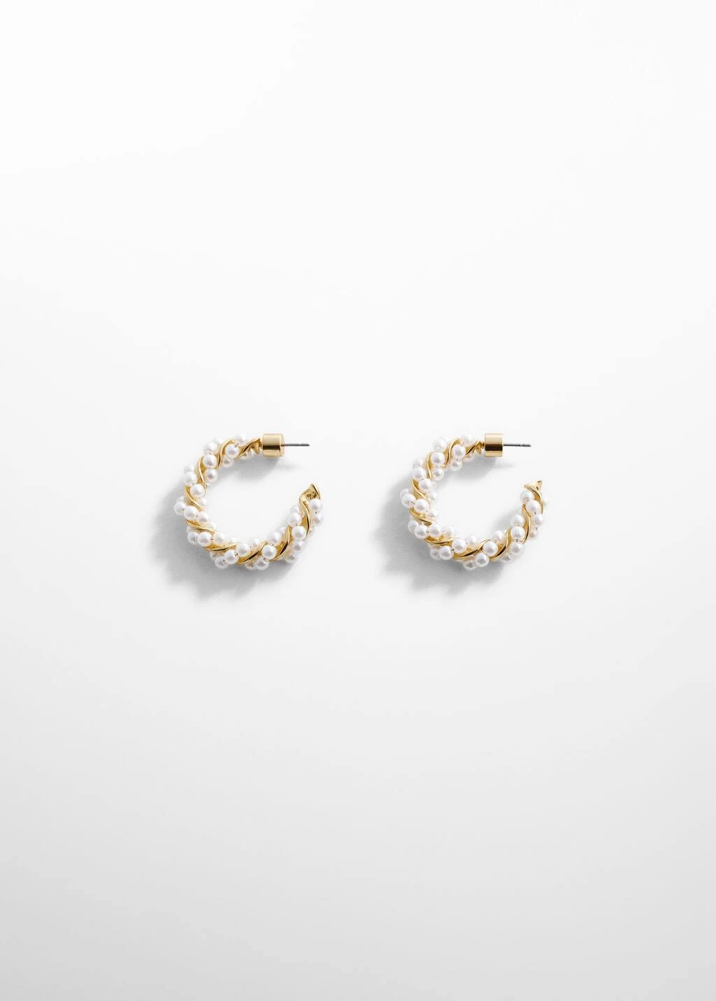 Créoles Entrelacées Perles