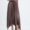 Jupe Plissée Irrégulière