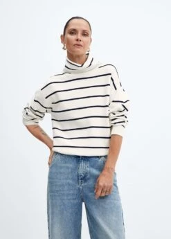 Pull-over Oversize Col Roulé