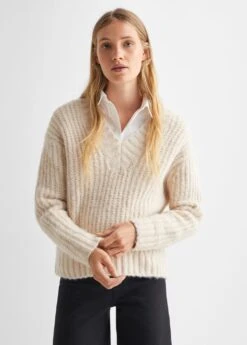 Pull-over Maille Col En V